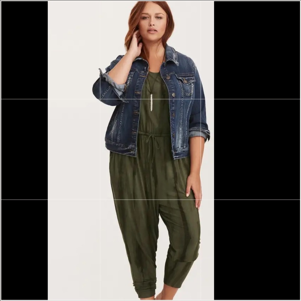 Torrid Tie-Dye Sage Green Jumpsuit